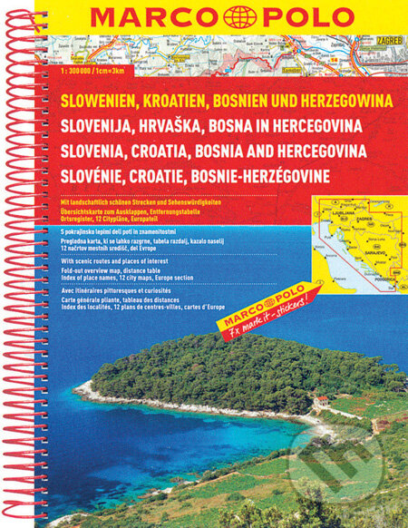 Slowenien, Kroatien, Bosnien und Herzegowina 1:300 000, Marco Polo, 2007