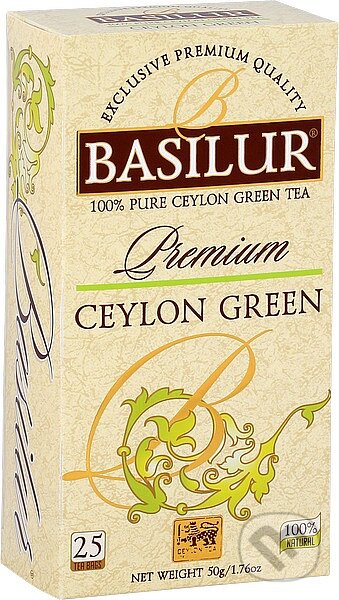 BASILUR Premium Ceylon Green, Bio - Racio, 2019