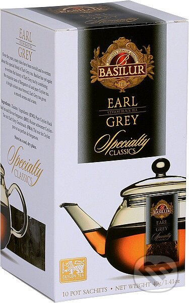 BASILUR Specialty Earl Grey Pot Sachet, Bio - Racio, 2019