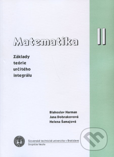 Matematika II. - Blahoslav Harman, Slovenská technická univerzita, 2003