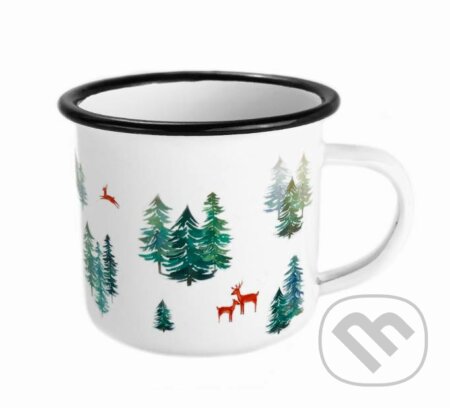 Smaltovaný hrnček Život v lese
