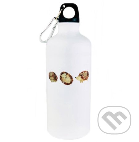 Smaltovaná fľaša Ježkovia