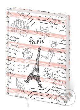 Diář 2020 B6 LYRA: denní Paris, Stil calendars, 2019