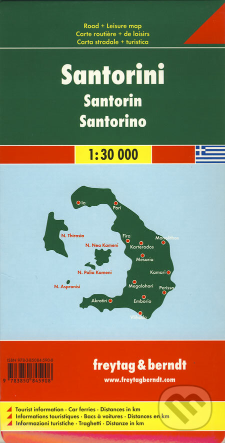 Santorini 1:30 000, freytag&berndt, 2011