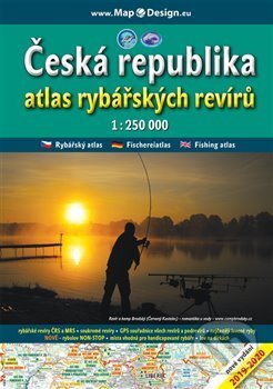 Česká republika - atlas rybářských revírů, 1:250 000, Map Design, 2019