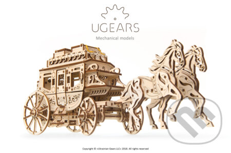 Poštový dostavník – „Stagecoach“, UGEARS, 2019