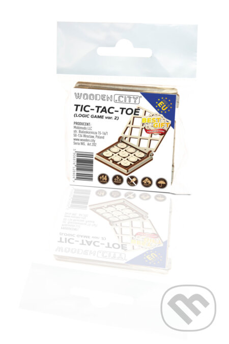 Tiny board game     Tic Tac Toe № 2, WOODENCITY, 2019