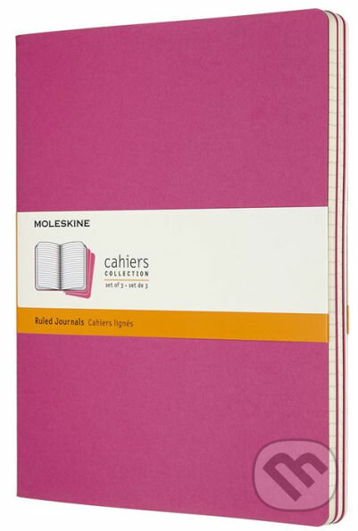 Moleskine – sada 3 zošitOV Cahiers – ružové, Moleskine, 2019
