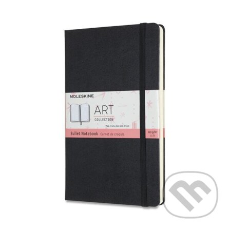 Moleskine - čierny zápisník ArtBullet (stredný, bodkovaný , pevná väzba)