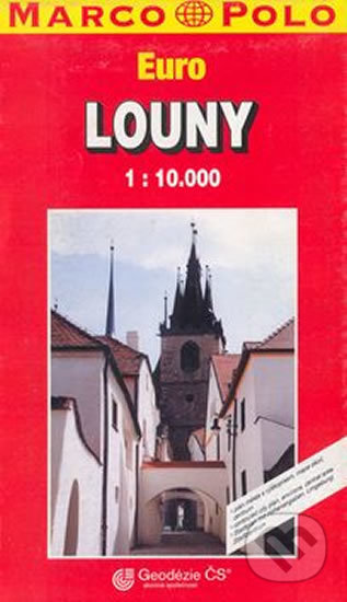 Louny/plán s rejstříkem  GCS 1:10T, Marco Polo, 2001