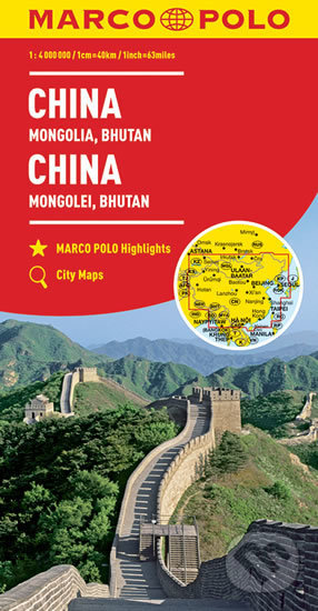 Čína, Korea, Bhutan/mapa 1:4M MD(ZoomSystem), Marco Polo, 2017