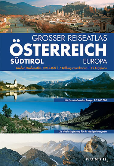 Rakousko atlas  1:215T, MAIRDUMONT, 2012