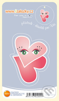 Průsvitná záložka Srdíčko