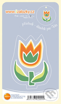 Průsvitná záložka Tulipán