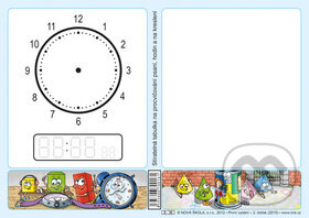 Stíratelná tabulka na procvičování psaní, hodin a na kreslení