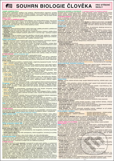 Souhrn biologie člověka pro SŠ A4 - Vlastimila Pešková - kniha z kategorie Gymnázia