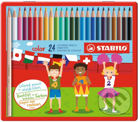 STABILO color 24 ks kovové pouzdro