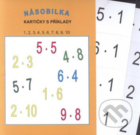 Násobilka kartičky s příklady -malá
