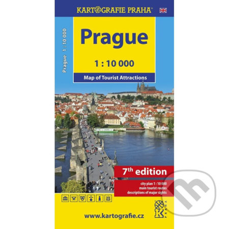 Prague - Map of Tourist Attractions /1:10 tis.