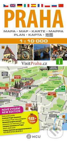 Praha - plán města  1:10 000, MCU, 2013
