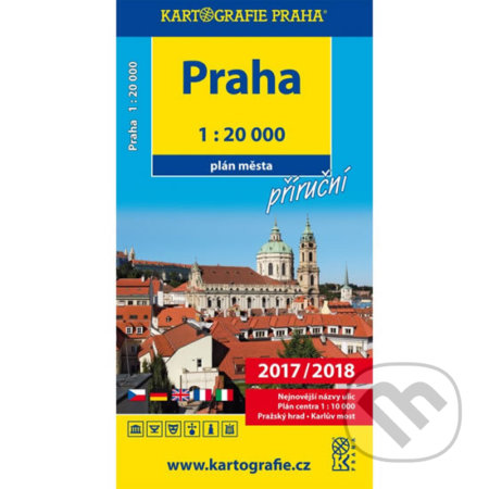 Praha - 1:20 000 plán města příruční, Kartografie Praha, 2018