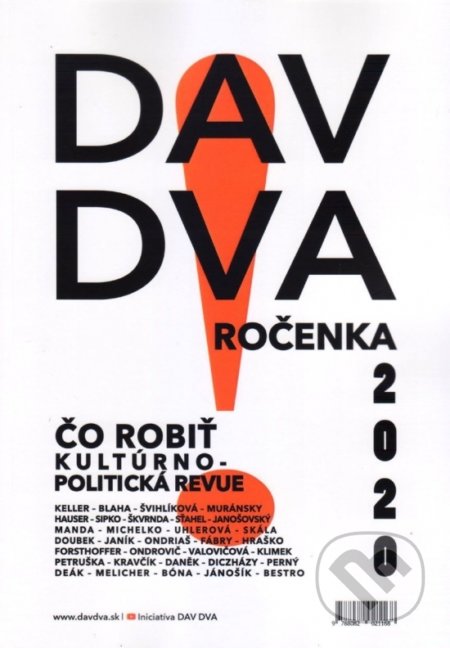 DAV DVA ročenka 2020 - Kolektív autorov, Vydavateľstvo Spolku slovenských spisovateľov, 2019
