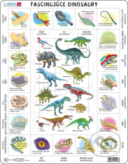 Fascinujúce dinosaury (HL9) - puzzle z kategorie Naučné puzzle
