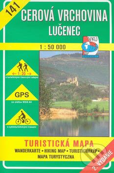 Cerová vrchovina Lučenec 1:50 000 - turistická mapa č. 141 - Kolektív autorov, VKÚ Harmanec, 2000