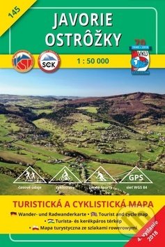 Javorie - Ostrôžky - turistická mapa č. 145 - Kolektív autorov, VKÚ Harmanec, 2001