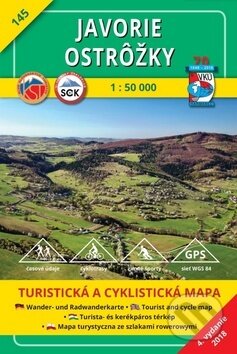 Javorie - Ostrôžky - turistická mapa č. 145 (4. vydanie)