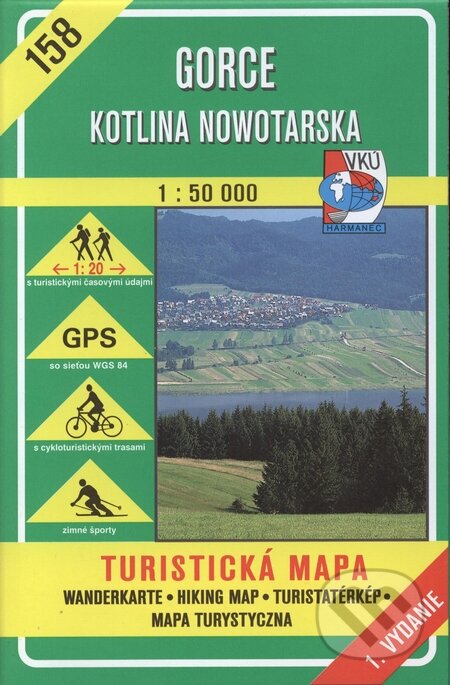 Gorce, Kotlina Nowotarska - turistická mapa č. 158 - Kolektív autorov, VKÚ Harmanec, 2001