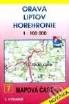 Orava, Liptov, Horehronie - mapa turistických zaujímavostí č. 7 - Kolektív autorov, VKÚ Harmanec, 2001