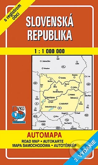 Slovenská republika 1:1 000 000 - Kolektív autorov, VKÚ Harmanec, 2002
