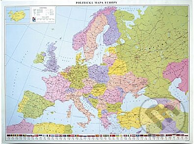 Politická mapa Európy 1:5 500 000 - Kolektív autorov, VKÚ Harmanec, 2001