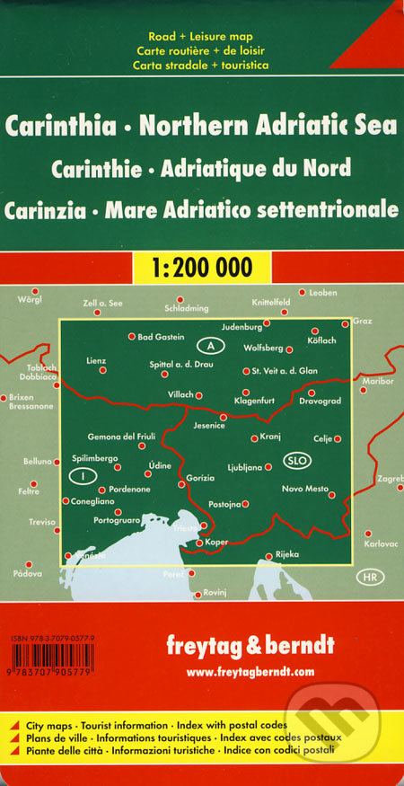 Carinthia, Northern Adriatic Sea 1:200 000, freytag&berndt