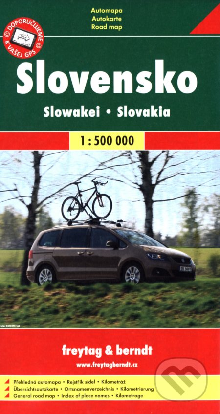 Slovensko 1:500 000, freytag&berndt, 2016