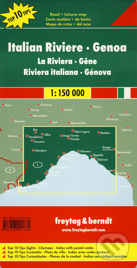 Italian Riviere, Genoa 1:150 000, freytag&berndt, 2012