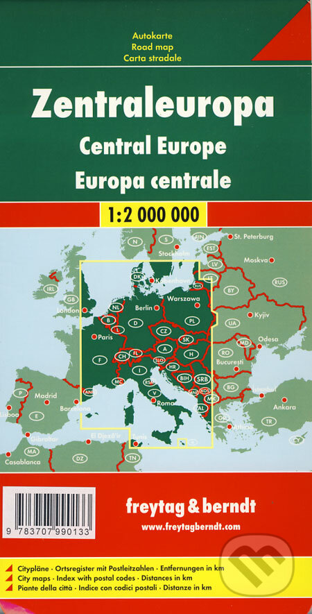 Zentraleuropa 1:2 000 000, freytag&berndt