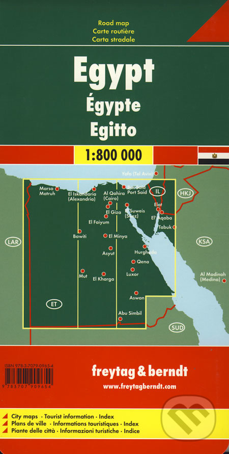 Egypt 1:800 000, freytag&berndt, 2012