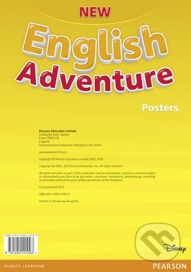 New English Adventure - Starter B Posters, Pearson, 2015