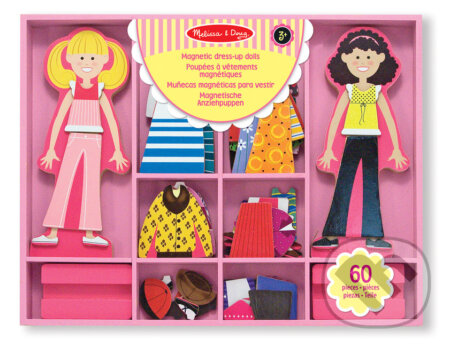 Abby a Emma - Magnetické drevené bábiky na obliekanie, Melissa and Doug, 2019