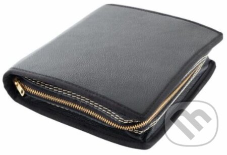 Obal na knihu se zipem: Černý kovový