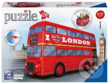 Puzzle - Londýnský autobus, Ravensburger, 2019