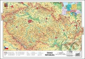 ČR fyzická/kraje - mapa A3