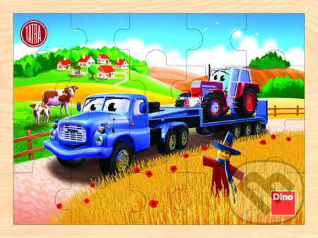 Tatra - dřevěné puzzle tahač - puzzle z kategorie Maxi dílky