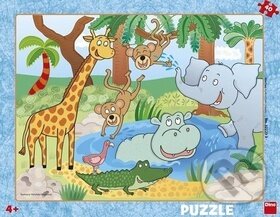 Puzzle deskové - Zvířátka v ZOO, Dino, 2019