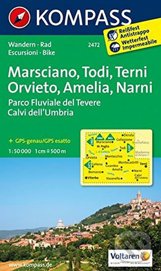 Marsciano, Todi, Terni, Orvieto, Kompass, 2013
