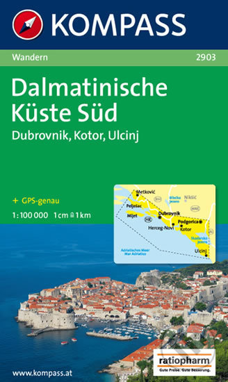 Dalmatinische Küste Süd 1:100T, Kompass, 2013