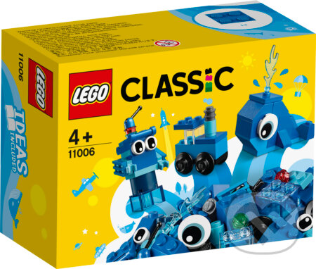 LEGO Classic - Modré kreatívne kocky, LEGO, 2019