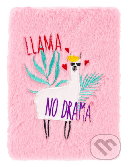 Notes Baagl Lama - plyšový (LLama no drama) (linkovaný)